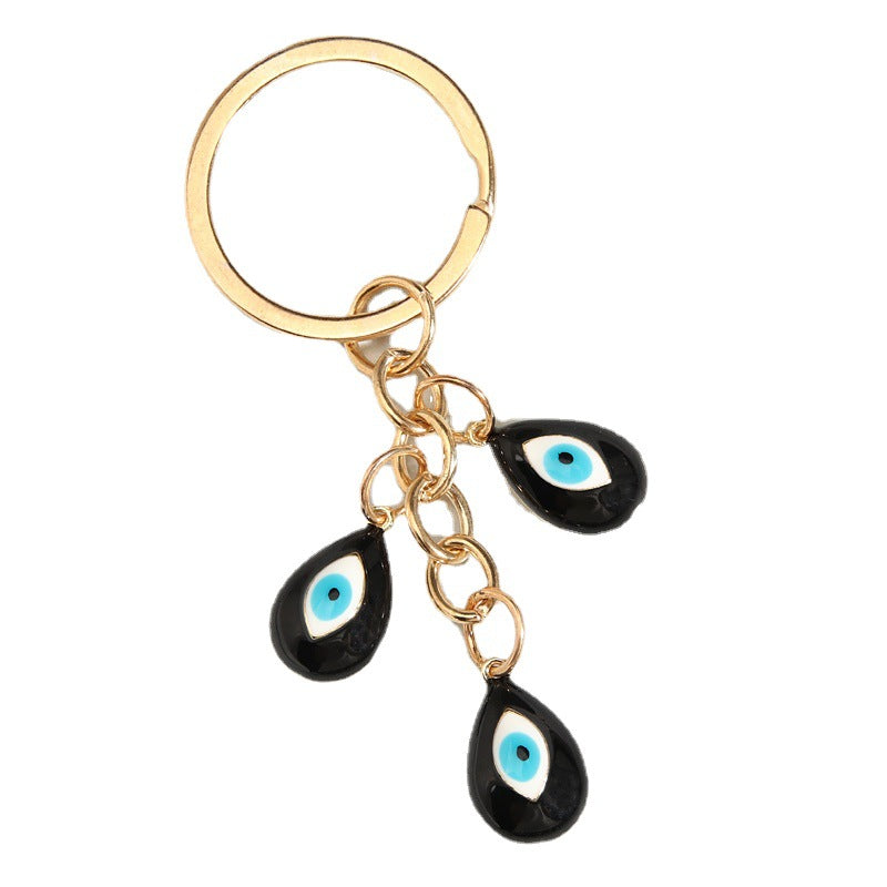 Wholesale Colorful Zinc Alloy Devil Eye Keychain